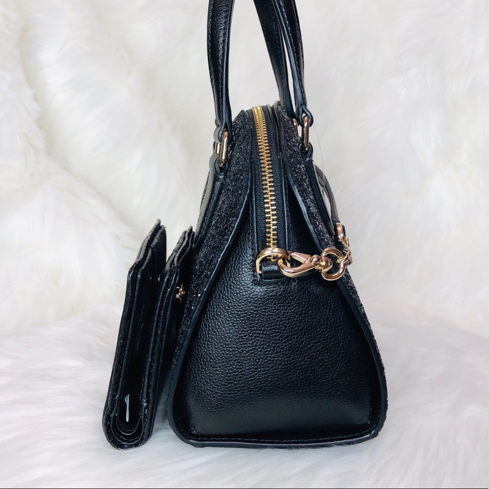 Kate Spade Mini Reiley Glitter Satchel Wallet Set - Picture 3 of 8